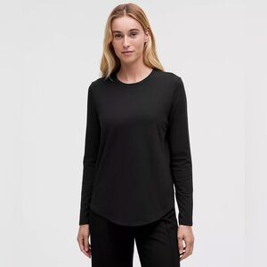 Lululemon Love Long-Sleeve Shirt Black Size 8 (No Tag)